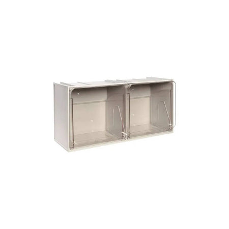 Cassettiera modulare componibile "Crystal Box" in polietilene tereftalato resistente agli urti e antigraffio