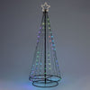 Albero Conico luminoso ripiegabile con gocce di luce da esterno