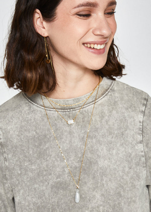 Collana june acc.ino oro pietra