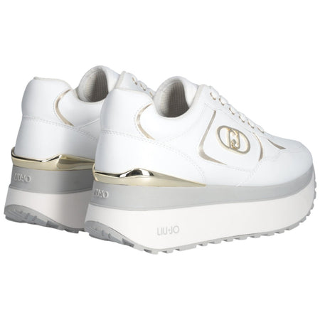 Liu Jo sneakers bianche super platform MAXI WONDER PLUS
