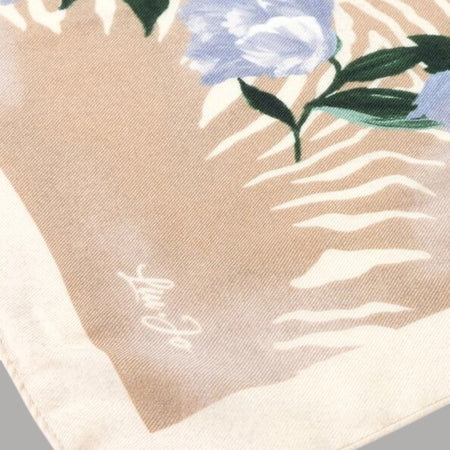 Liu Jo foulard beige floro zebrato 120X120 2F5075T0300