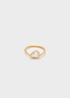 Anello thin con pietra a goccia