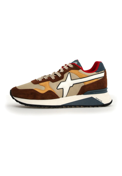 W6yz scarpa uomo home mod Yak Chestnut-Beige-Fire