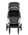 KIKKABOO Trio Completo IRENE, colore DARK GREY composto da Culla Navicella + Seggiolino Auto i-Size (40-87 cm) + Passeggino