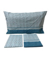 Completo Lenzuola Matrimoniale Rombi in Cotone Made in Italy