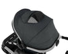 KIKKABOO Trio Completo IRENE, colore DARK GREY composto da Culla Navicella + Seggiolino Auto i-Size (40-87 cm) + Passeggino