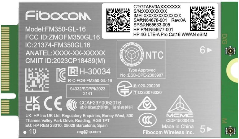 4G LTE-Advanced Pro WWAN for