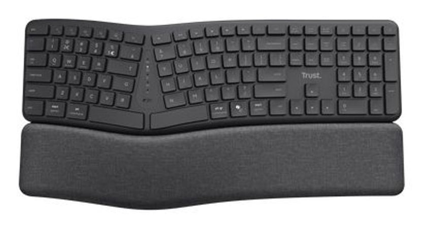 TRUST TASTIERA, KEYRA ERGO MULTI WIRELESS, IT