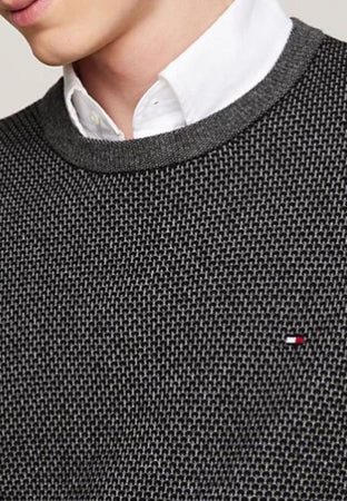 Tommy Hilfiger MAGLIONE PIMA ORG COTTON CASH 2 TONE da uomo