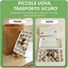 50x Confezioni da 18 Uova di Quaglia In Cartone Con Coperchio Portauova da Materiale Riciclato