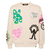 BARROW felpe senza cappuccio unisex barrow - sweatshirt - beige da uomo