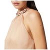 Pinko canotte e top donna pinko - mignattino top organza - rosa da donna