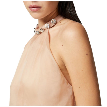 Pinko canotte e top donna pinko - mignattino top organza - rosa da donna