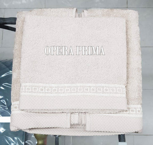 Set Asciugamani Opera Prima Marte  Spugna di Cotone