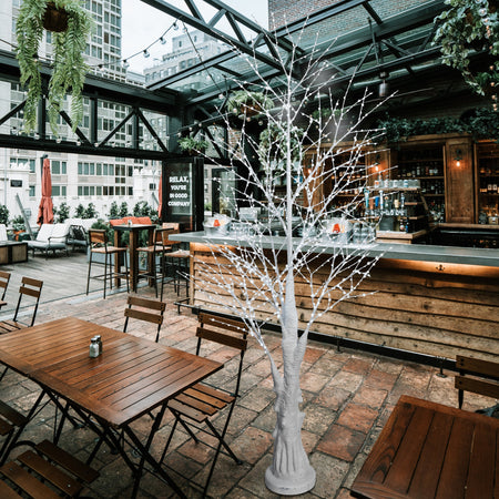 Albero di Natale luminoso con 1200 MicroLed decorazione da interno ed esterno h 240 cm