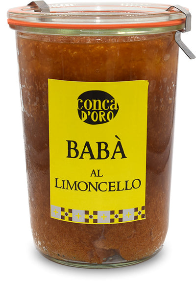 Babà al Limoncello 500gr. in Vaso Babà Artigianali in Vasocottura Made in Italy Dessert Tipico Campano, Dolce Artigianale Napoli, Idea Regalo Alimentari e cura della casa/Cibi in scatola e conserve/Piatti confezionati/Dolci e dessert Conca d’Oro - Campiglia Marittima, Commerciovirtuoso.it