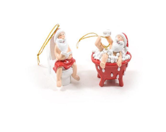 Pendente Babbo Natale in resina per decorazioni natalizie