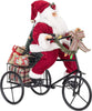 Babbo Natale con bici in poliestere e metallo color rosso decorazione natalizia Casa e cucina/Decorazioni per interni/Addobbi e decorazioni per ricorrenze/Decorazioni natalizie/Schiaccianoci MagiediNatale.it - Altamura, Commerciovirtuoso.it