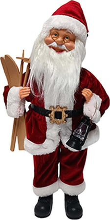 Babbo Natale con carillon e movimento testa decorazione natalizia h 45 cm Casa e cucina/Decorazioni per interni/Addobbi e decorazioni per ricorrenze/Decorazioni natalizie/Schiaccianoci MagiediNatale.it - Altamura, Commerciovirtuoso.it