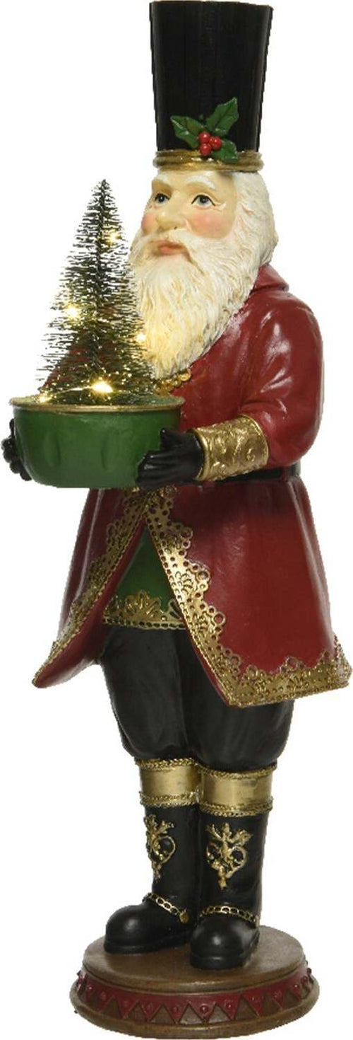 Babbo Natale con cilindro e regalo Albero di Natale decorazione in poliresina da 37,50 cm Casa e cucina/Decorazioni per interni/Addobbi e decorazioni per ricorrenze/Decorazioni natalizie/Schiaccianoci MagiediNatale.it - Altamura, Commerciovirtuoso.it