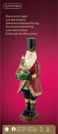 Babbo Natale con cilindro e regalo Albero di Natale decorazione in poliresina da 37,50 cm Casa e cucina/Decorazioni per interni/Addobbi e decorazioni per ricorrenze/Decorazioni natalizie/Schiaccianoci MagiediNatale.it - Altamura, Commerciovirtuoso.it