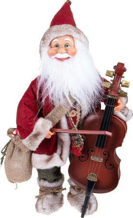 Babbo Natale con contrabbasso, movimento con musica, barba folta e bianca da 46 cm Casa e cucina/Decorazioni per interni/Addobbi e decorazioni per ricorrenze/Decorazioni natalizie/Schiaccianoci MagiediNatale.it - Altamura, Commerciovirtuoso.it