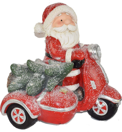 Babbo Natale con led su vespa colori natalizi in poli-resina h 40 cm Casa e cucina/Decorazioni per interni/Addobbi e decorazioni per ricorrenze/Decorazioni natalizie/Schiaccianoci MagiediNatale.it - Altamura, Commerciovirtuoso.it