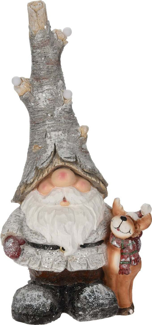 Babbo Natale con led sul cappello con renna decorazione natalizia 60 cm Casa e cucina/Decorazioni per interni/Addobbi e decorazioni per ricorrenze/Decorazioni natalizie/Schiaccianoci MagiediNatale.it - Altamura, Commerciovirtuoso.it