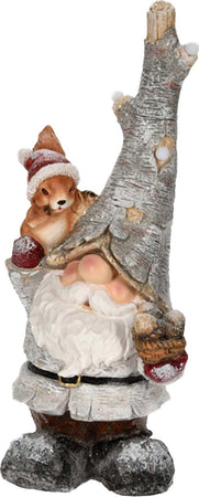 Babbo Natale con led sul cappello con scoiattolo decorazione natalizia 60 cm Casa e cucina/Decorazioni per interni/Addobbi e decorazioni per ricorrenze/Decorazioni natalizie/Schiaccianoci MagiediNatale.it - Altamura, Commerciovirtuoso.it