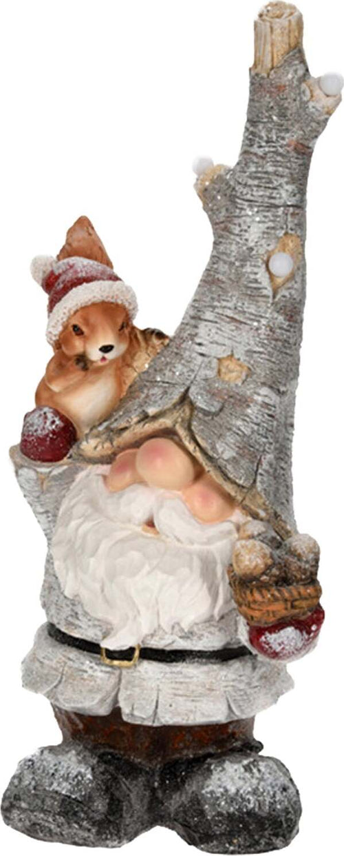 Babbo Natale con led sul cappello con scoiattolo decorazione natalizia 60 cm Casa e cucina/Decorazioni per interni/Addobbi e decorazioni per ricorrenze/Decorazioni natalizie/Schiaccianoci MagiediNatale.it - Altamura, Commerciovirtuoso.it