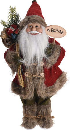 Babbo natale con regali decorazione natalizia pupazzo con vestiti rossi statuetta Casa e cucina/Decorazioni per interni/Addobbi e decorazioni per ricorrenze/Decorazioni natalizie/Schiaccianoci MagiediNatale.it - Altamura, Commerciovirtuoso.it