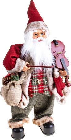 Babbo Natale con violino, movimento con musica, barba folta e bianca da 60 cm Casa e cucina/Decorazioni per interni/Addobbi e decorazioni per ricorrenze/Decorazioni natalizie/Schiaccianoci MagiediNatale.it - Altamura, Commerciovirtuoso.it