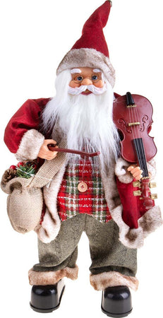 Babbo Natale con violino, movimento con musica, barba folta e bianca da 60 cm Casa e cucina/Decorazioni per interni/Addobbi e decorazioni per ricorrenze/Decorazioni natalizie/Schiaccianoci MagiediNatale.it - Altamura, Commerciovirtuoso.it