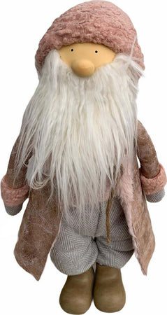 Babbo natale h 40 cm decorazione natalizia pupazzo con cappotto rosa Casa e cucina/Decorazioni per interni/Addobbi e decorazioni per ricorrenze/Decorazioni natalizie/Schiaccianoci MagiediNatale.it - Altamura, Commerciovirtuoso.it