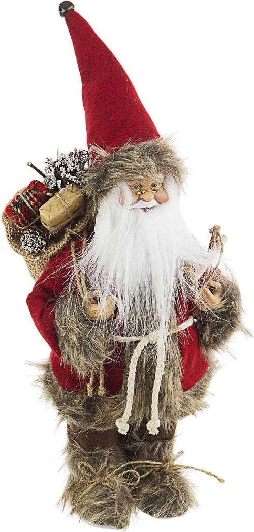 Babbo Natale Holly in velluto per interno decorazione natalizia S Casa e cucina/Decorazioni per interni/Addobbi e decorazioni per ricorrenze/Decorazioni natalizie/Schiaccianoci MagiediNatale.it - Altamura, Commerciovirtuoso.it