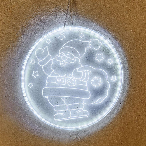 Babbo natale luminoso effetto neon con led addobbi natalizi per esterno Casa e cucina/Decorazioni per interni/Addobbi e decorazioni per ricorrenze/Decorazioni natalizie/Luci natalizie/Catene luminose per esterni MagiediNatale.it - Altamura, Commerciovirtuoso.it