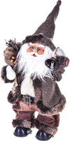 Babbo Natale pupazzo con campana movimento e musica vestito Marrone h 36 cm Casa e cucina/Decorazioni per interni/Addobbi e decorazioni per ricorrenze/Decorazioni natalizie/Schiaccianoci MagiediNatale.it - Altamura, Commerciovirtuoso.it