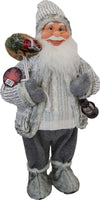 Babbo natale pupazzo con cappotto in lana grigio h 60 cm decorazione natalizia Casa e cucina/Decorazioni per interni/Addobbi e decorazioni per ricorrenze/Decorazioni natalizie/Schiaccianoci MagiediNatale.it - Altamura, Commerciovirtuoso.it