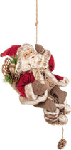 Babbo natale pupazzo in tessuto su corda h 22 cm da appendere decorazione natalizia Casa e cucina/Decorazioni per interni/Addobbi e decorazioni per ricorrenze/Decorazioni natalizie/Schiaccianoci MagiediNatale.it - Altamura, Commerciovirtuoso.it