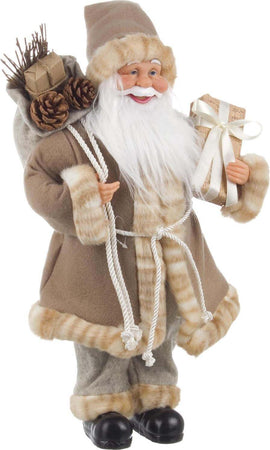 Babbo natale pupazzo tessuto statuetta h 45 cm decorazione natalizia statuetta Casa e cucina/Decorazioni per interni/Addobbi e decorazioni per ricorrenze/Decorazioni natalizie/Schiaccianoci MagiediNatale.it - Altamura, Commerciovirtuoso.it