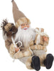Babbo natale seduto pupazzo tessuto statuetta h 30 cm decorazione natalizia sacco Casa e cucina/Decorazioni per interni/Addobbi e decorazioni per ricorrenze/Decorazioni natalizie/Schiaccianoci MagiediNatale.it - Altamura, Commerciovirtuoso.it