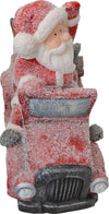 Babbo natale su macchina h 40 cm decorazione natalizia in poliresina rosso statuina Casa e cucina/Decorazioni per interni/Addobbi e decorazioni per ricorrenze/Decorazioni natalizie/Schiaccianoci MagiediNatale.it - Altamura, Commerciovirtuoso.it