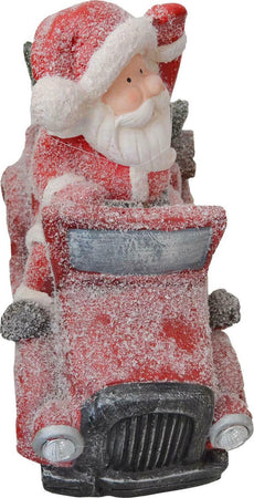 Babbo natale su macchina h 40 cm decorazione natalizia in poliresina rosso statuina Casa e cucina/Decorazioni per interni/Addobbi e decorazioni per ricorrenze/Decorazioni natalizie/Schiaccianoci MagiediNatale.it - Altamura, Commerciovirtuoso.it