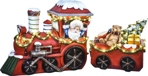 Babbo Natale sul treno con vagone LED luminosi color rosso da 59 cm Casa e cucina/Decorazioni per interni/Addobbi e decorazioni per ricorrenze/Decorazioni natalizie/Schiaccianoci MagiediNatale.it - Altamura, Commerciovirtuoso.it
