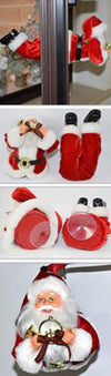BABBO NATALE VOLANTE PER FINESTRA CON VENTOSE DECORAZIONI ADDOBBI NATALIZI 35CM  Trade Shop italia - Napoli, Commerciovirtuoso.it