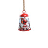 Campana decorata in metallo Babbo Natale per decorazioni natalizie