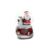 Palla di neve carillon Babbo Natale con glitter neve decorazione natalizia 10 x h 13,5 cm