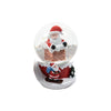 Palla di neve con glitter neve decorazione natalizia 4,5 x h 6 cm
