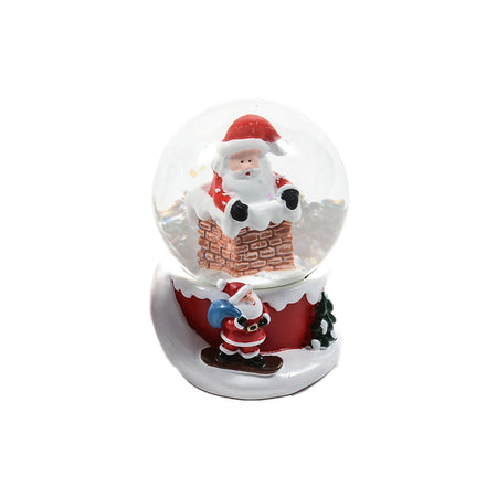 Palla di neve con glitter neve decorazione natalizia 4,5 x h 6 cm