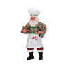 Statuetta decorativa Babbo Natale decorazione natalizia h 17 cm
